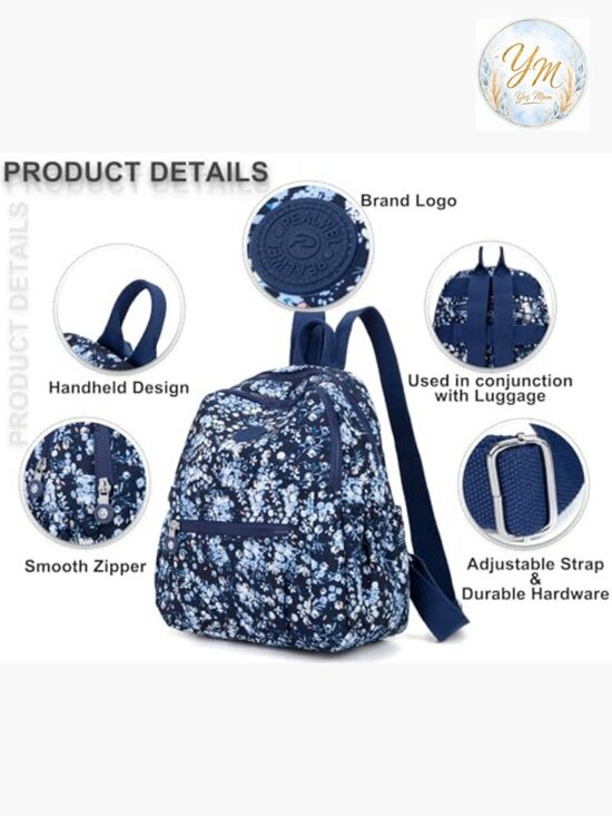 Mini Nylon Backpack Purse for Women Anti Theft Travel Daypack Water Resistant main image 5